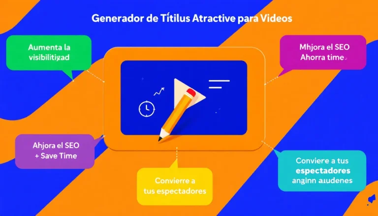 Potencia tu contenido en video con nuestro Generador de Títulos Atractivos: optimización SEO y engagement garantizado en segundos.