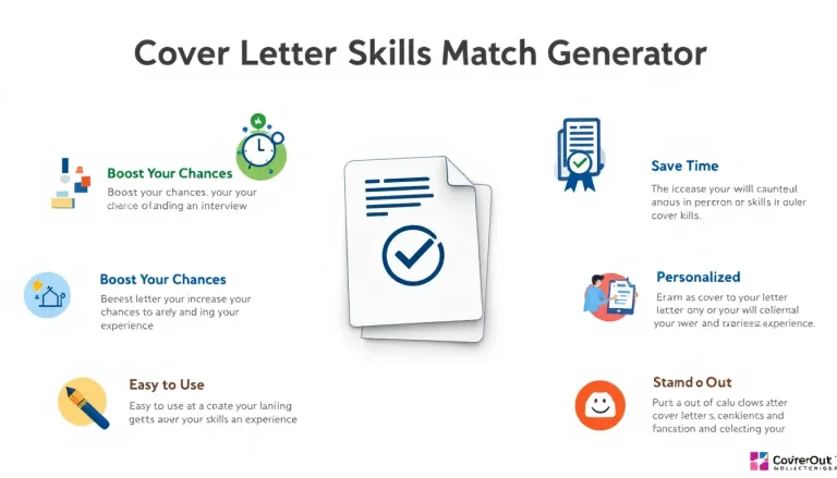 Elevate your job applications with our Cover Letter Skills Match Generator - creating tailored, impactful cover letters in minutes.