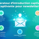 Découvrez notre Générateur d'introduction pour newsletter : créez des débuts captivants en quelques clics et boostez l'engagement de vos lecteurs !