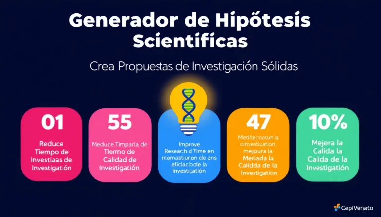 Revoluciona tu proceso de investigación con nuestro Generador de Hipótesis Científicas - transformando ideas en hipótesis sólidas en minutos.