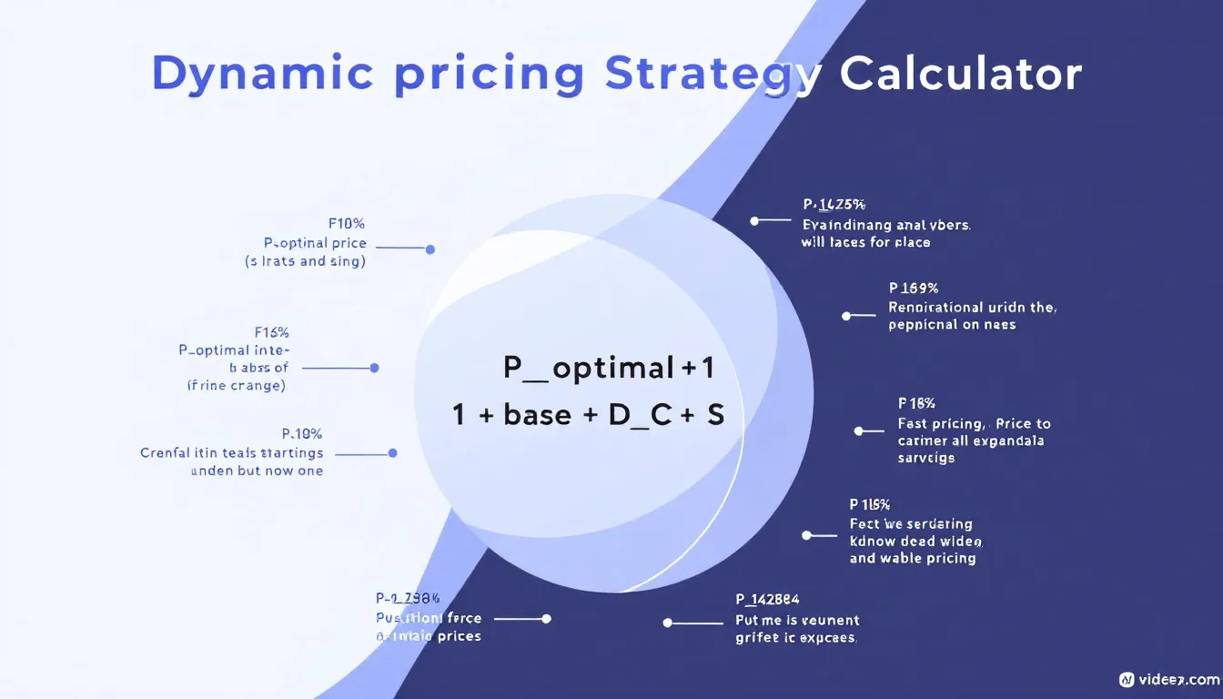 Transform your pricing strategy with our Dynamic Pricing Calculator - an intelligent tool that analyzes market conditions, competition, and demand patterns to optimize your revenue potential.