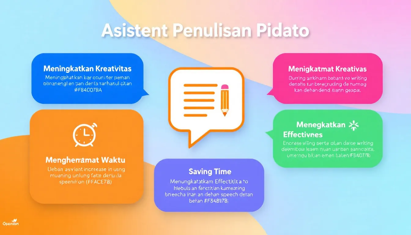 Tingkatkan kualitas pidato Anda dengan Asisten Penulisan Pidato - solusi cerdas untuk membuat kerangka pidato yang efektif dan terstruktur dalam hitungan menit.