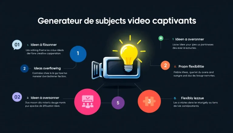 Boostez votre créativité vidéo avec notre générateur de sujets innovant - transformez vos idées en contenu captivant en quelques clics.