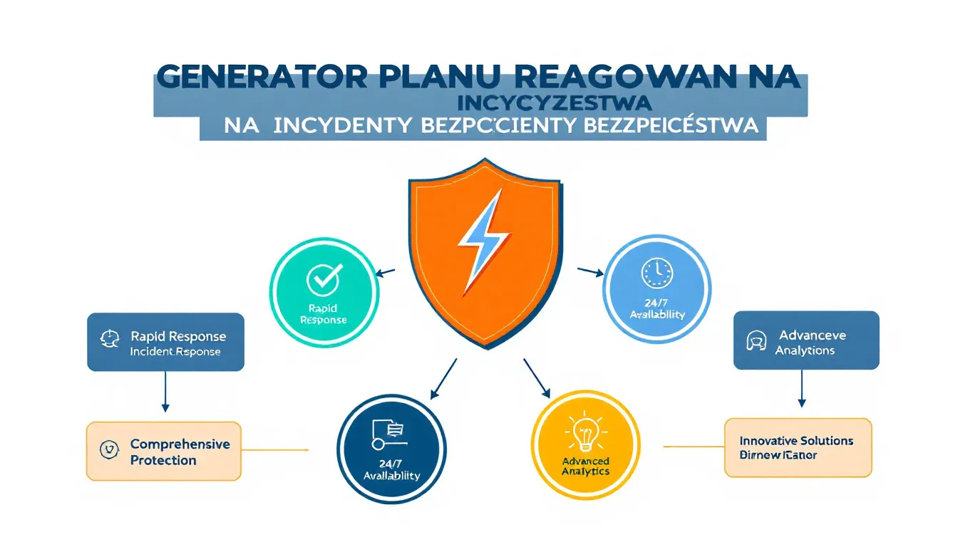 Wzmocnij cyberbezpieczeństwo swojej organizacji dzięki Generatorowi Planu Reagowania na Incydenty - szybkie i skuteczne tworzenie dostosowanych strategii obrony.