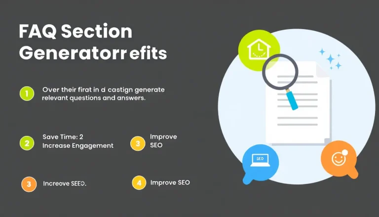 Revolutionize your content strategy with our FAQ Section Generator - creating engaging, SEO-optimized FAQs in minutes for any industry or topic.