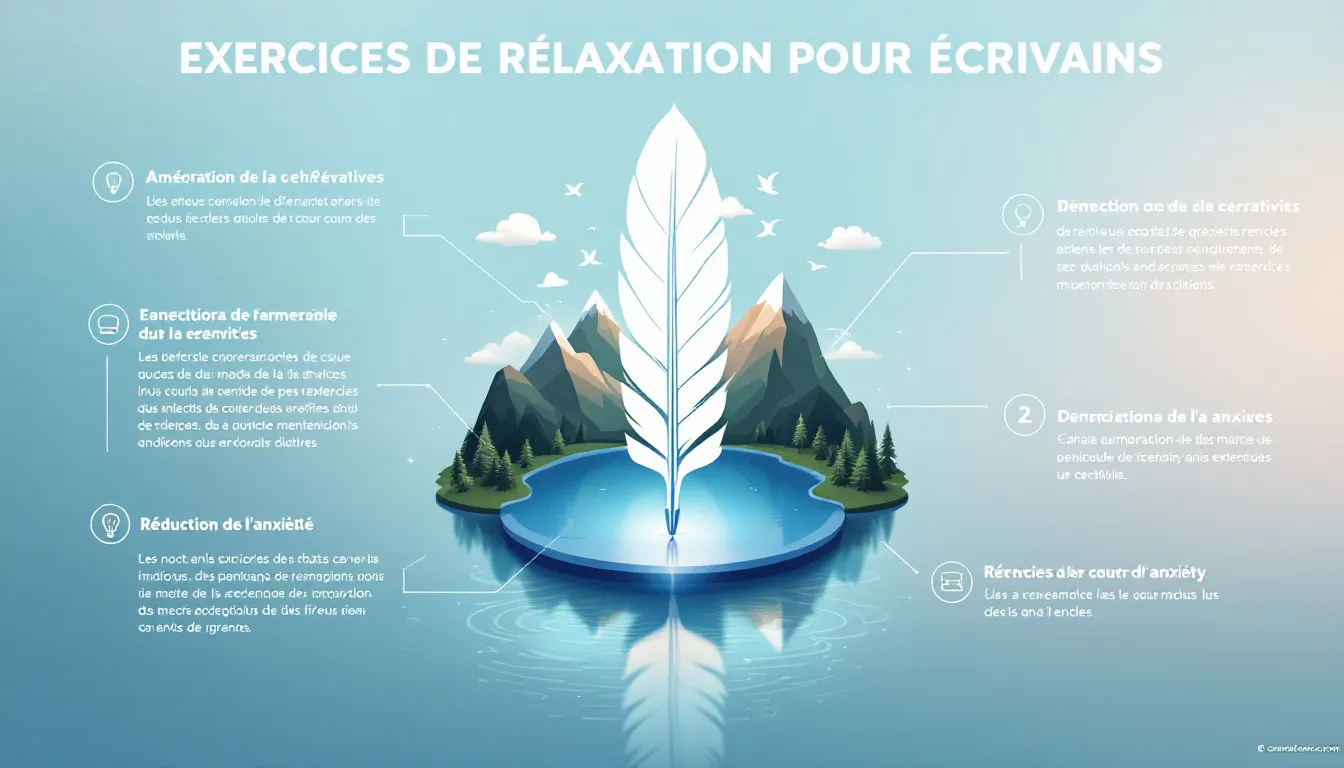 Découvrez comment booster votre créativité et productivité avec notre outil personnalisé d'exercices de relaxation pour écrivains.