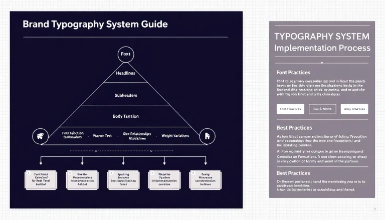 Master the art of brand typography with this comprehensive visual guide to creating professional font hierarchies and guidelines for consistent brand communication.