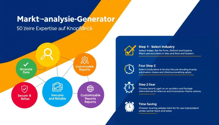 Revolutionieren Sie Ihre Investitionsstrategie mit unserem Marktanalyse-Generator - 50 Jahre Branchenexpertise auf Knopfdruck für fundierte Entscheidungen.