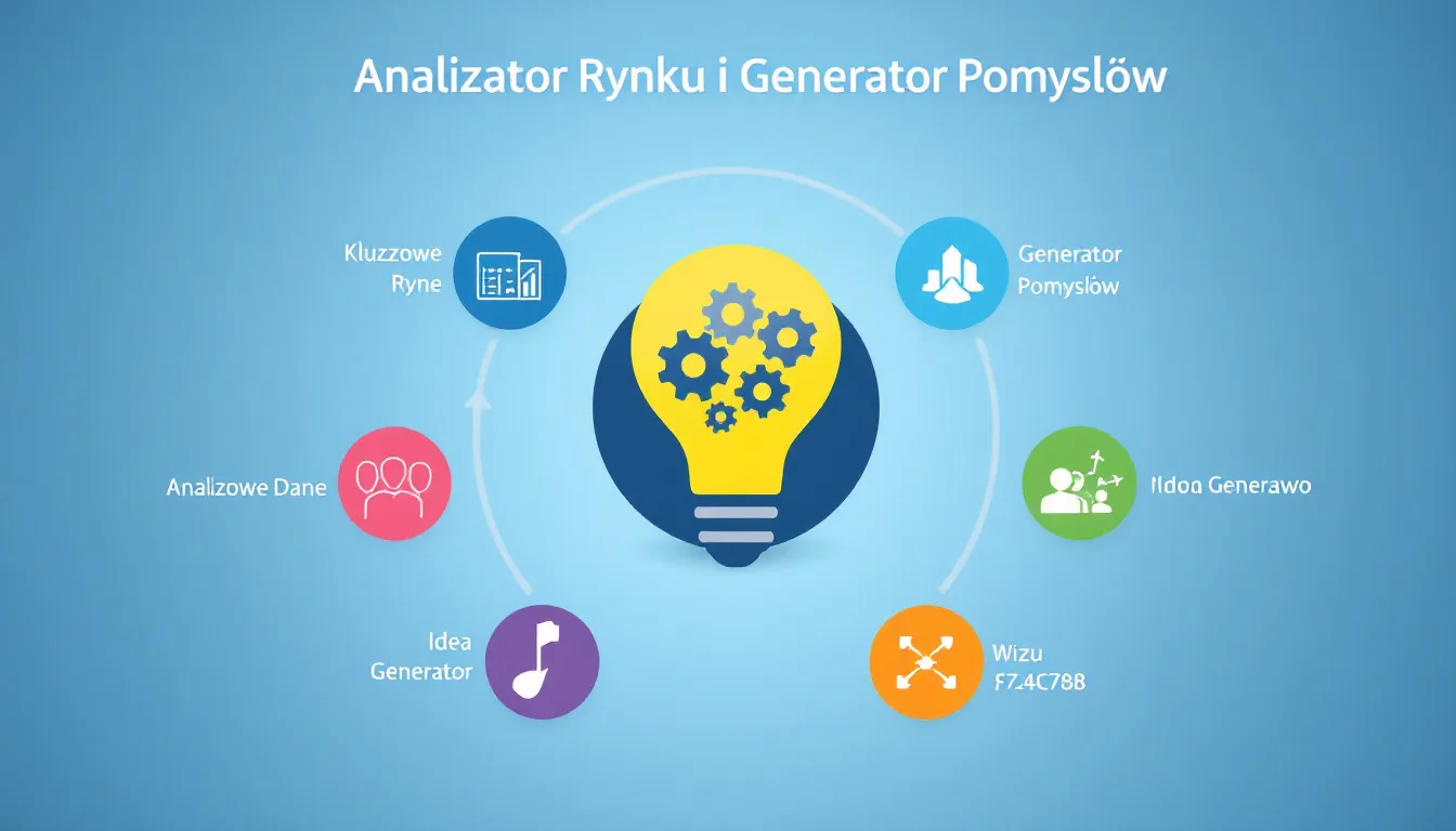 Odkryj nowe możliwości dla swojego biznesu z Analizatorem Rynku i Generatorem Pomysłów - narzędziem, które zamienia dane rynkowe w innowacyjne strategie rozwoju.