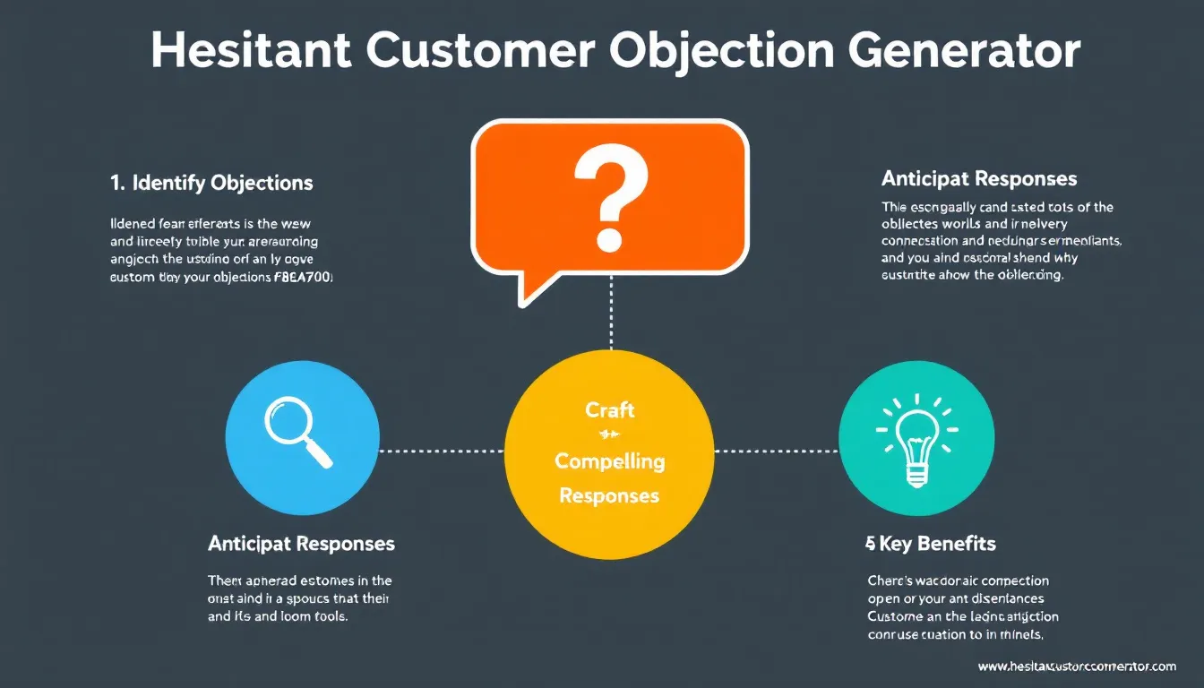 Boost your sales skills with the Hesitant Customer Objection Generator - turn challenging conversations into closing opportunities.