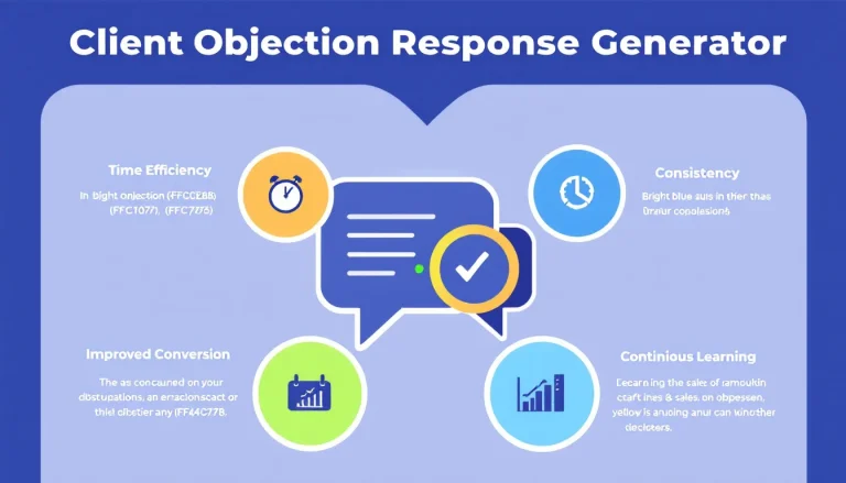 Revolutionize your client communication with the Client Objection Response Generator - crafting persuasive, tailored responses in minutes.