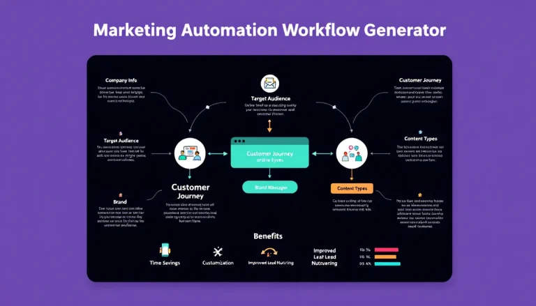 Unlock the power of personalized marketing with our Marketing Automation Workflow Generator – streamline your strategy and boost engagement in minutes!