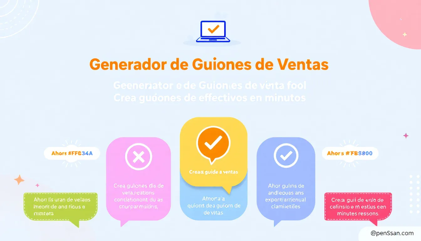 Optimiza tus ventas con nuestro Generador de Guiones: crea scripts persuasivos y personalizados en minutos, no en horas.