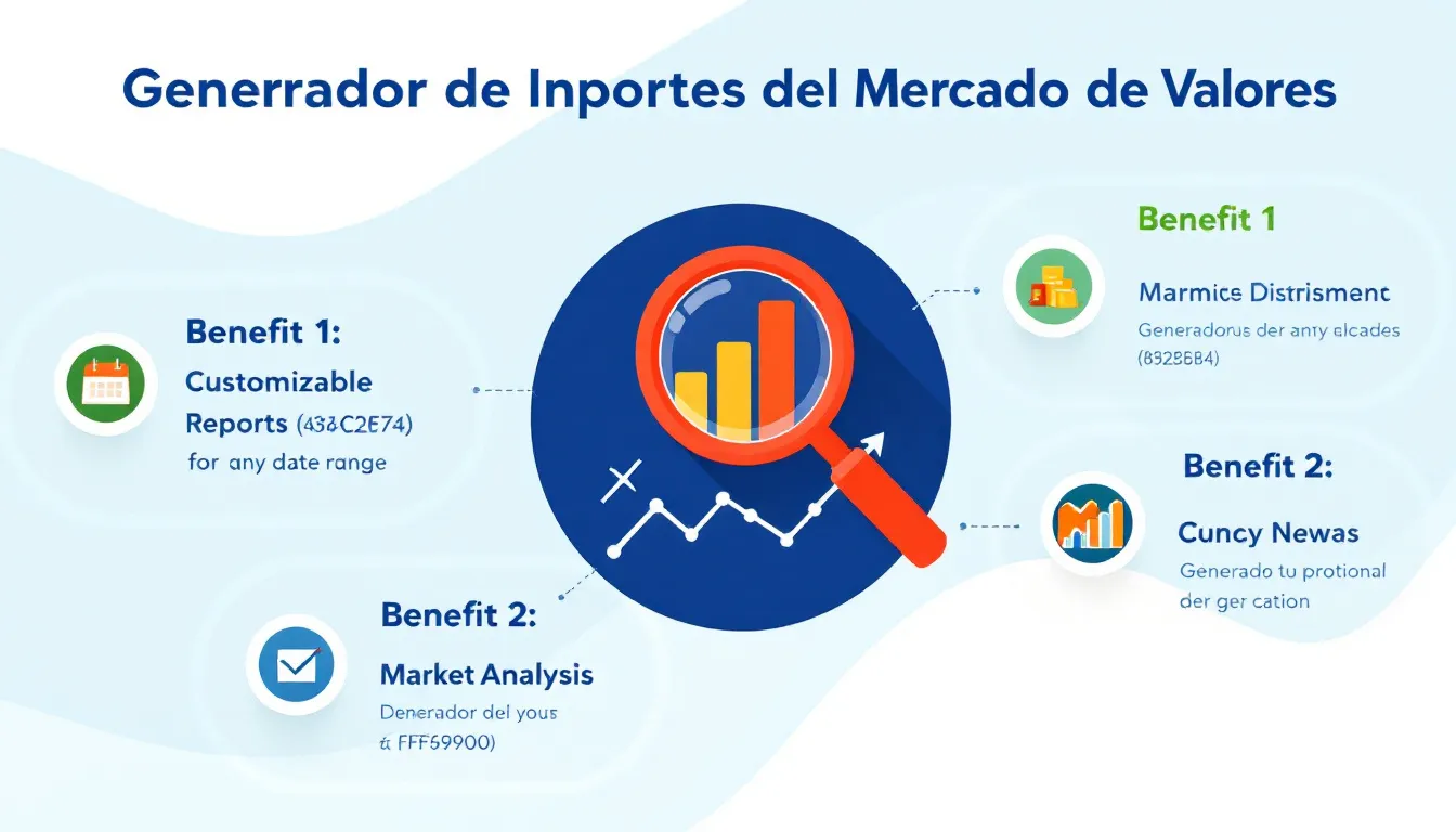 Optimiza tus decisiones de inversión con nuestro Generador de Informes del Mercado de Valores - análisis personalizados y actualizados en minutos.