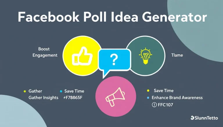 Boost your Facebook engagement with our Poll Idea Generator - turn audience insights into interactive, captivating polls in minutes!