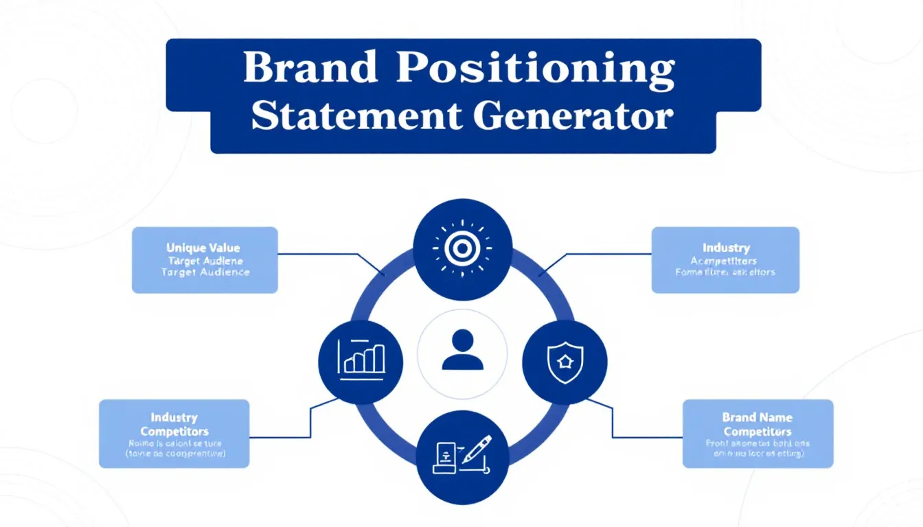 Transform your brand messaging with our Brand Positioning Statement Generator - a powerful tool that converts your unique brand elements into compelling, market-ready positioning statements.