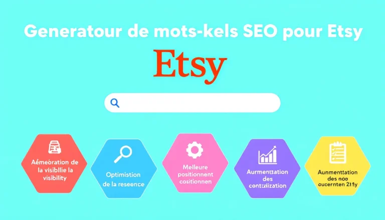 Optimisez vos annonces Etsy et augmentez vos ventes grâce à notre Générateur de mots-clés SEO intelligent et efficace.