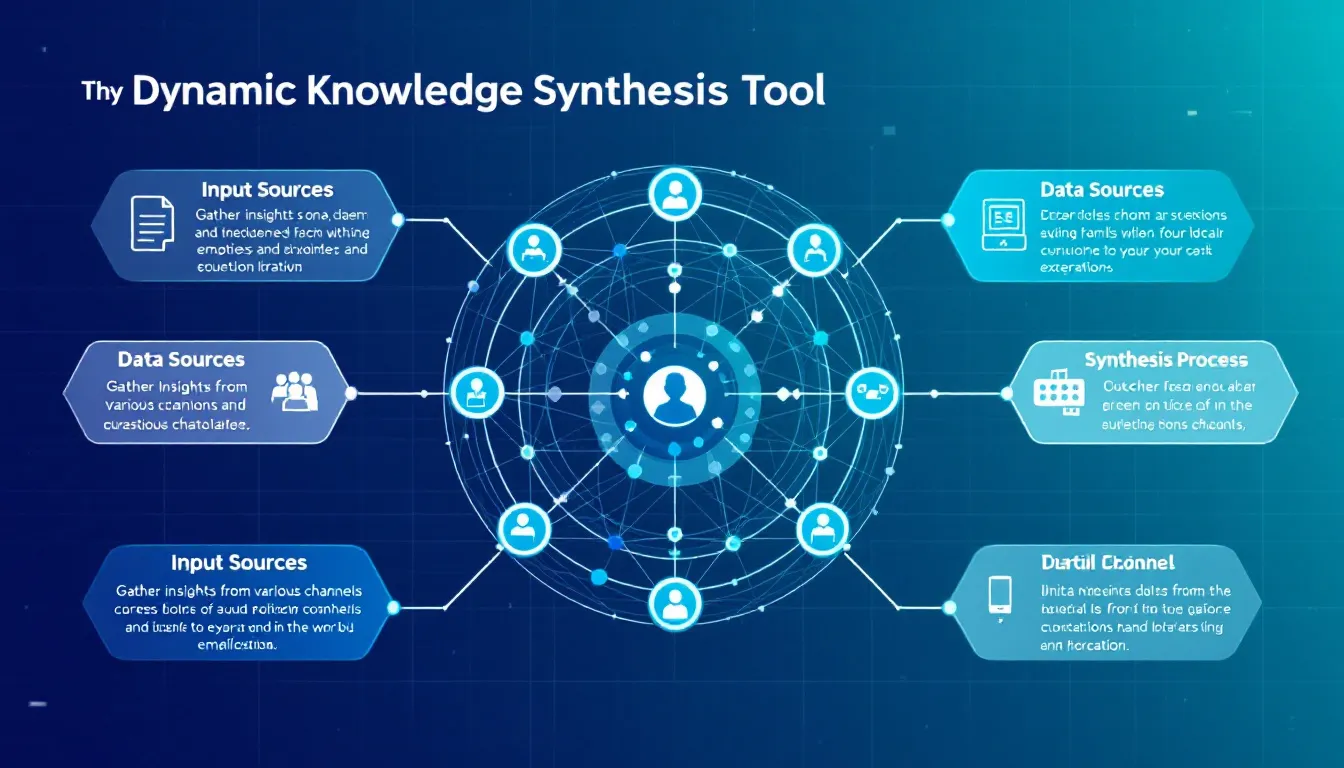 Transform complex multi-source information into actionable insights with the Dynamic Knowledge Synthesis Tool - your solution for comprehensive data integration and analysis.