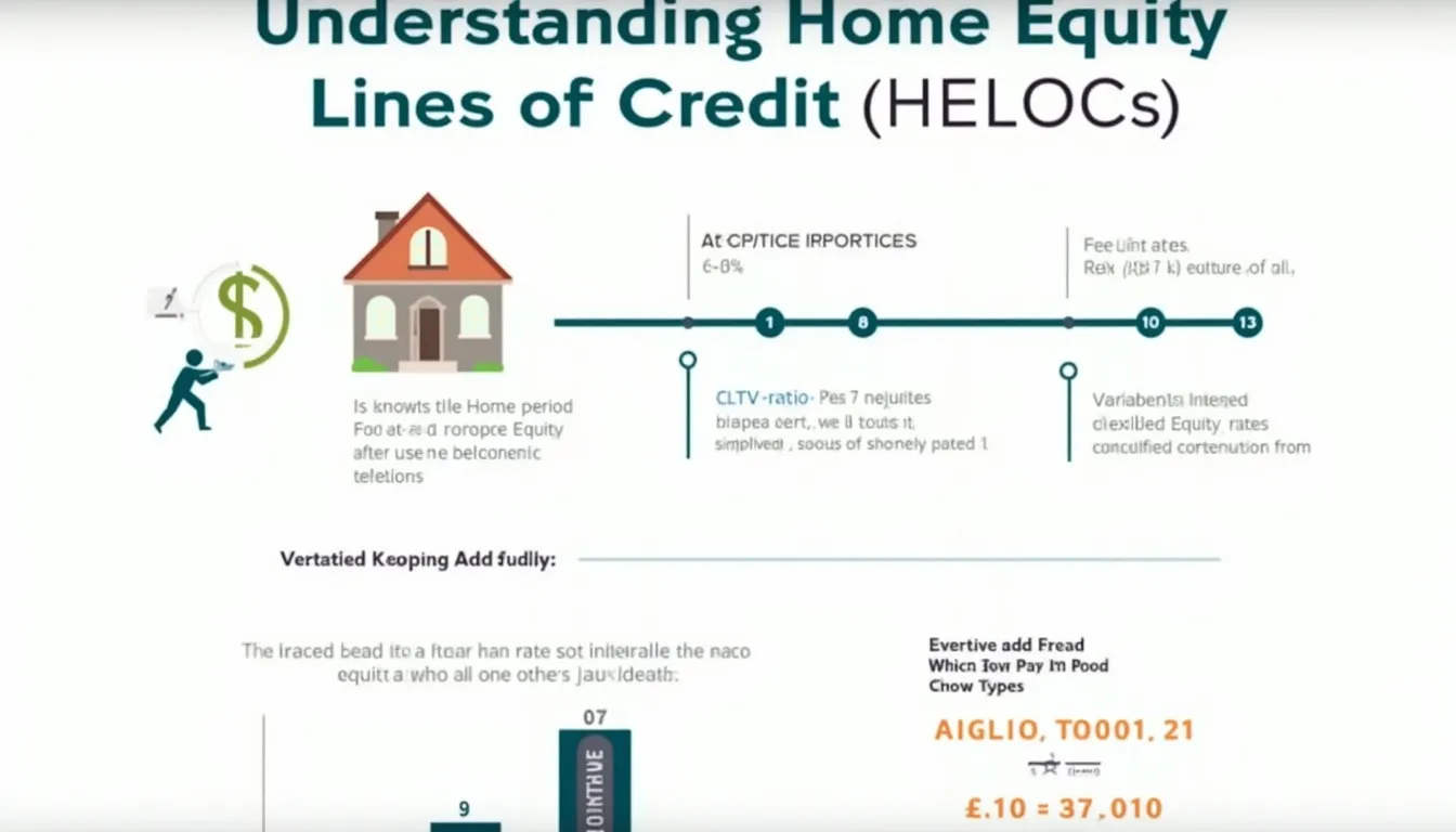 Discover the ins and outs of Home Equity Lines of Credit (HELOCs) with this comprehensive infographic, showcasing key features, calculations, and benefits.