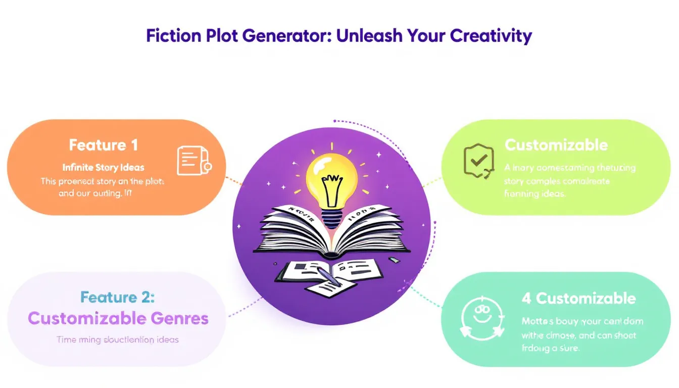 Revolutionize your writing process with our Fiction Plot Generator - transforming creative sparks into fully-fledged story ideas in seconds.