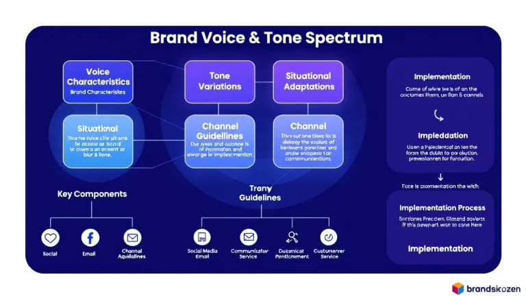 Master your brand's communication strategy with this comprehensive Brand Voice & Tone Spectrum guide - ensuring consistent yet adaptable messaging across all channels.