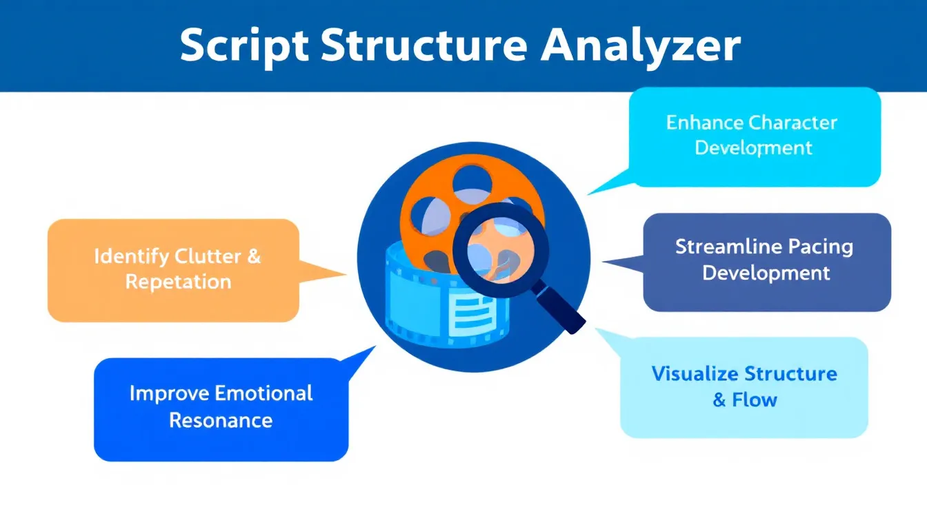 Revolutionize your screenwriting process with the Script Structure Analyzer - transforming your drafts into compelling, well-paced narratives with AI-powered insights.