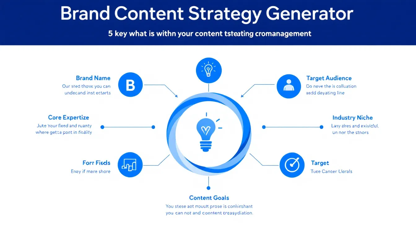 Transform your brand's content strategy with our AI-powered generator - streamlining the creation of comprehensive, audience-focused content plans in minutes instead of hours.