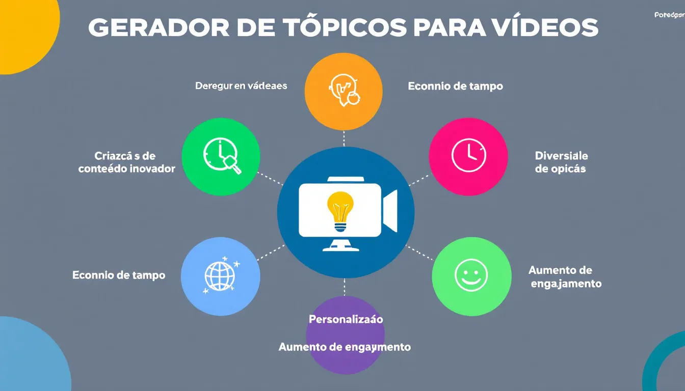 Desbloqueie sua criatividade com o Gerador de Tópicos para Vídeos - transforme suas ideias em conteúdo cativante em minutos!