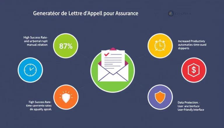 Simplifiez vos contestations d'assurance avec notre Générateur de Lettre d'Appel - transformez vos réclamations en arguments convaincants en quelques clics.