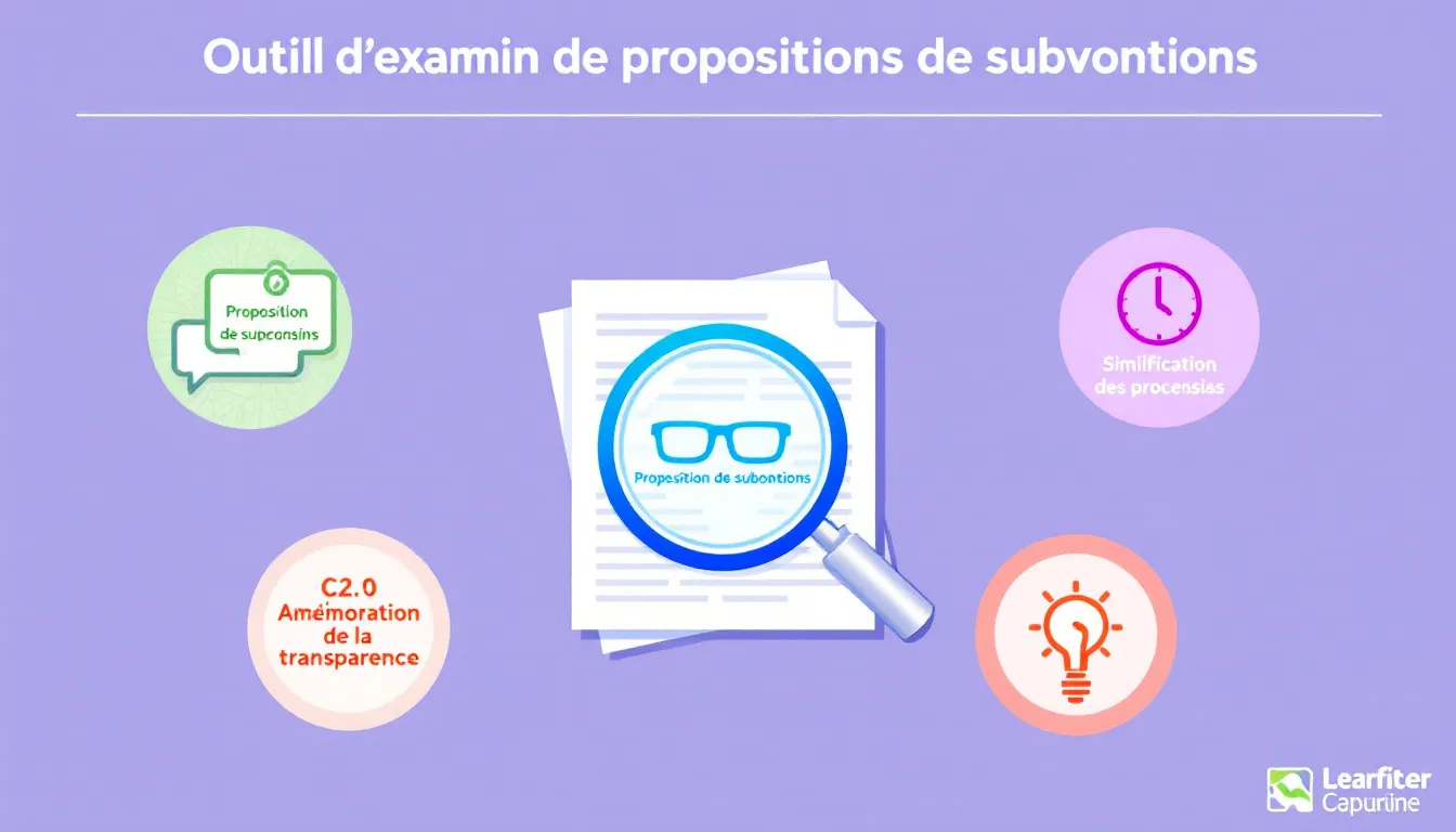 Optimisez vos demandes de subventions avec notre outil d'examen intelligent - transformez vos propositions en candidatures gagnantes en quelques minutes.