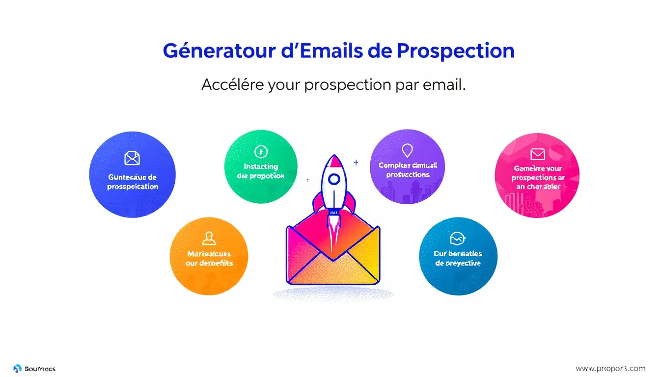 Révolutionnez votre prospection avec notre Générateur d'Emails : créez des messages percutants et personnalisés en quelques clics.