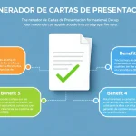 Potencia tu búsqueda de empleo con nuestro Generador de Cartas de Presentación: crea cartas personalizadas y profesionales en minutos.