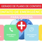 Viaje com tranquilidade: Conheça nosso Gerador de Plano de Contato de Emergência, sua ferramenta essencial para viagens internacionais seguras.