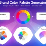 Transform your brand identity with our intelligent Color Palette Generator - creating strategic, industry-specific color schemes that perfectly align with your brand's personality and target audience.