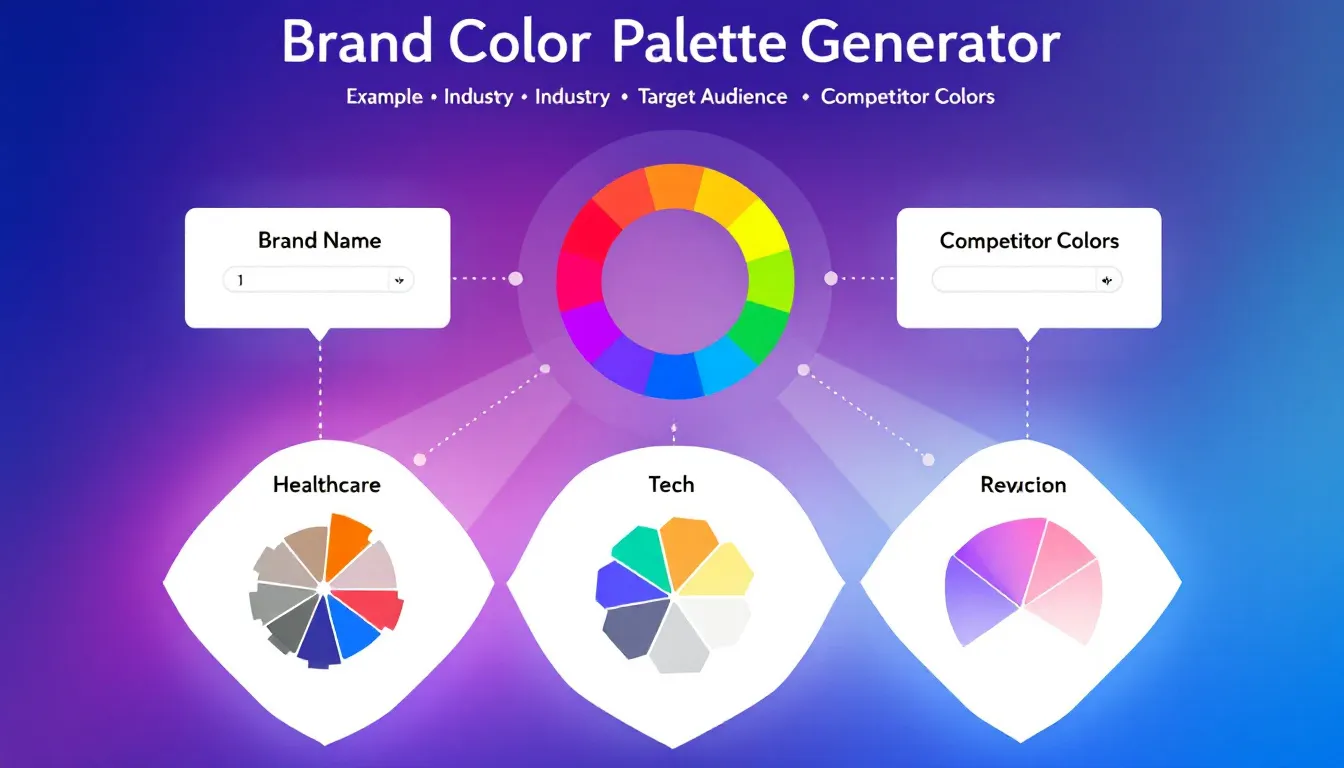 Transform your brand identity with our intelligent Color Palette Generator - creating strategic, industry-specific color schemes that perfectly align with your brand's personality and target audience.