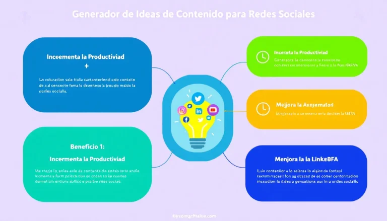 Impulsa tu estrategia digital con nuestro Generador de Ideas de Contenido para Redes Sociales: transforma tu enfoque creativo en minutos.