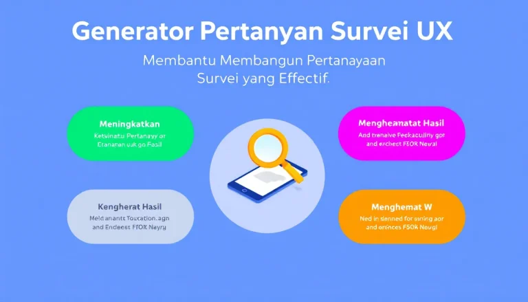 Optimalkan pengalaman pengguna dengan Generator Pertanyaan Survei UX kami - mengubah input Anda menjadi pertanyaan survei yang relevan dan efektif dalam hitungan menit.