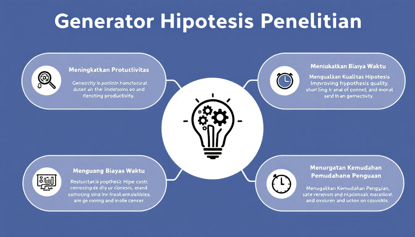 Tingkatkan efisiensi penelitian Anda dengan Generator Hipotesis Penelitian - mengubah ide menjadi hipotesis ilmiah yang kuat dalam hitungan detik.