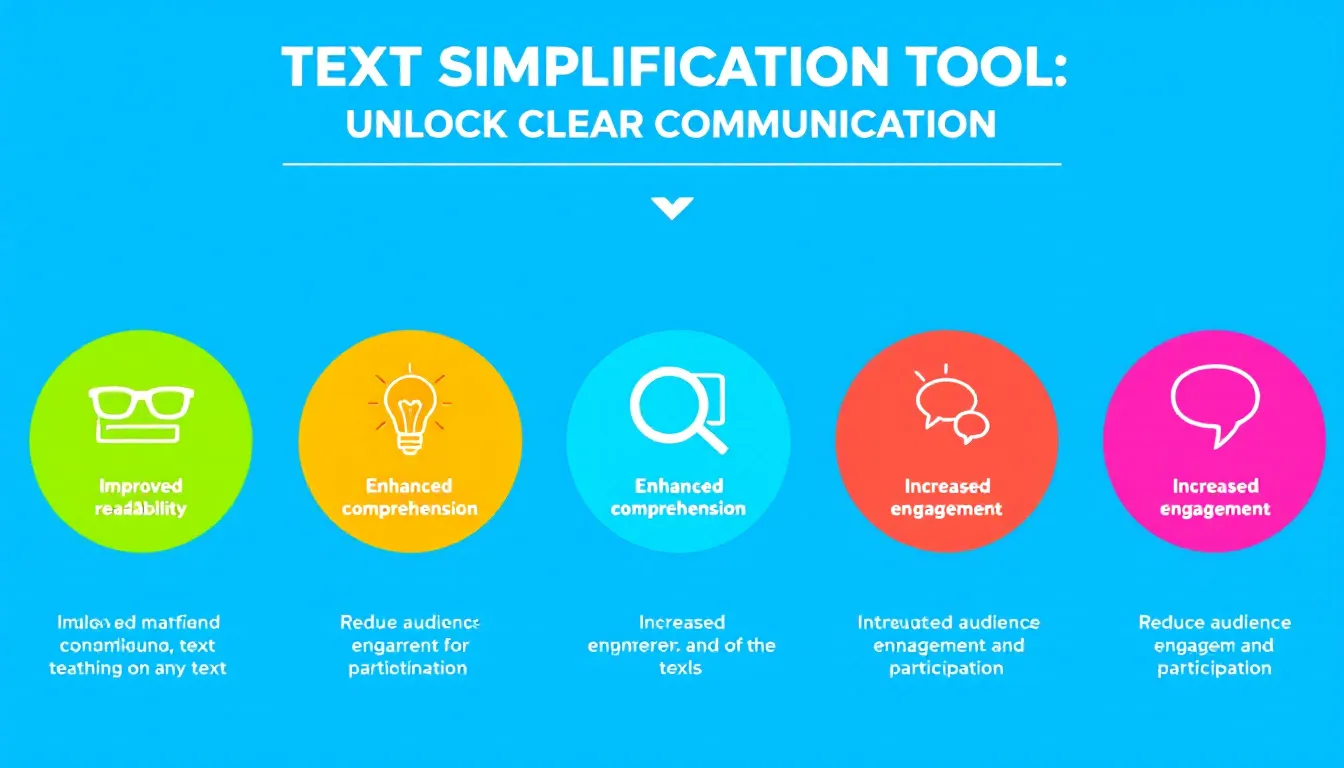 Revolutionize your communication with our Text Simplification Tool - transforming complex content into clear, accessible language for diverse audiences.