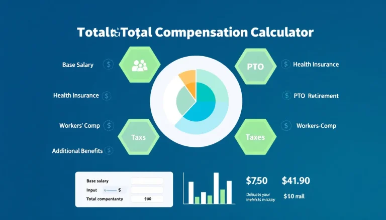 Visualize the true cost of employee compensation with our comprehensive calculator infographic, revealing how benefits and taxes contribute to total employment costs.