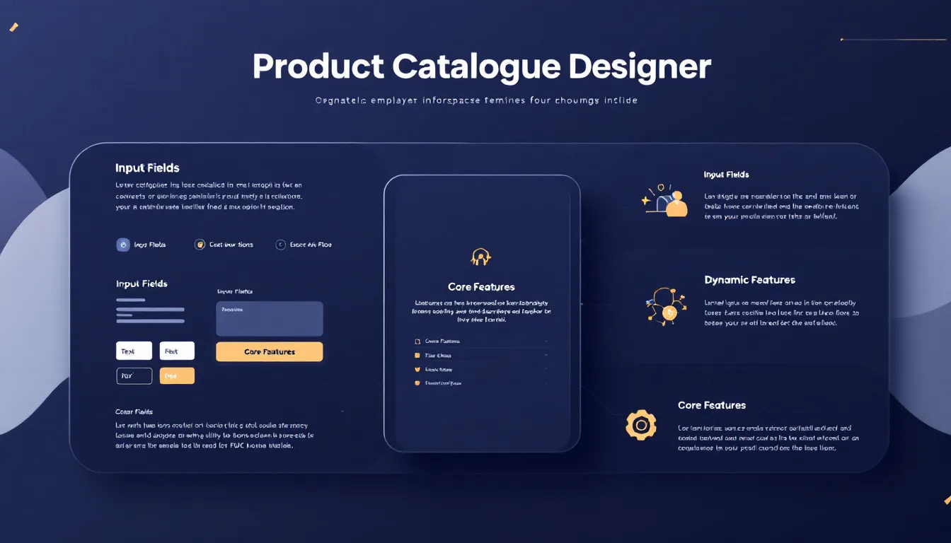 Transform your product marketing with our intelligent Product Catalogue Designer - streamlining the creation of professional, branded catalogues through an intuitive interface.