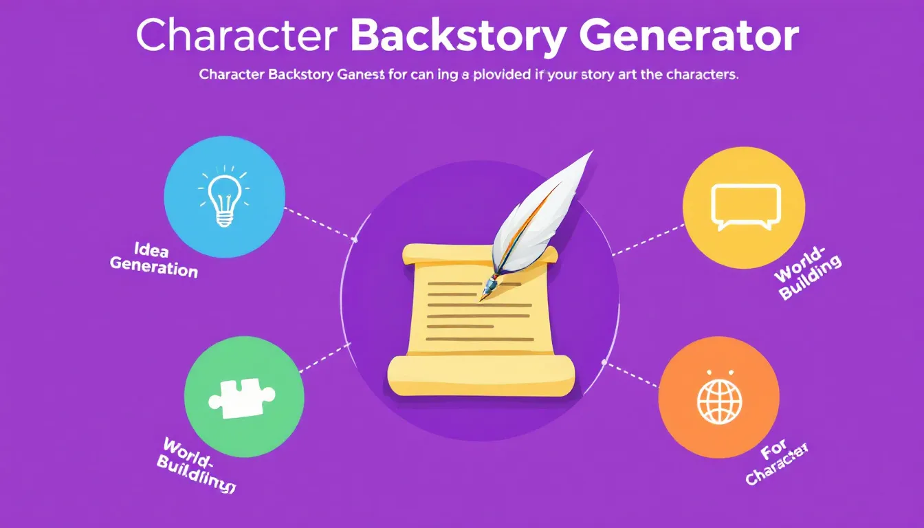 Unleash your creativity with our Character Backstory Generator - craft compelling histories for your characters in minutes, enhancing your storytelling across all mediums.