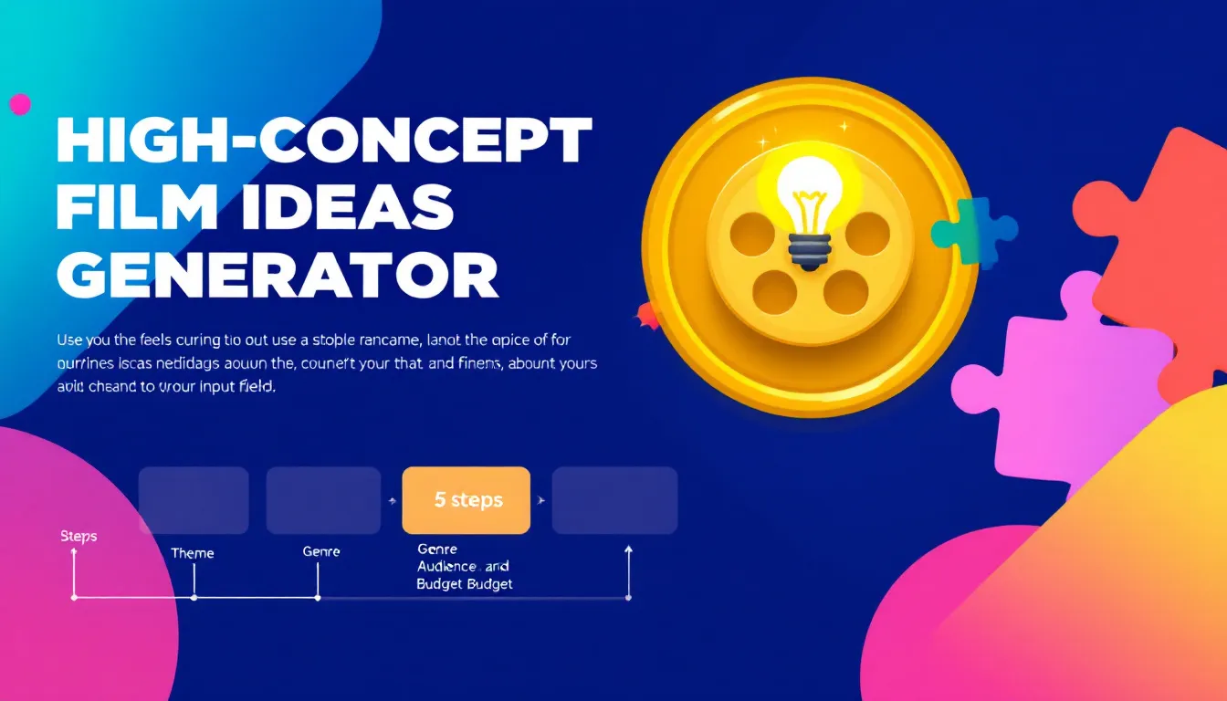 Unleash your creativity with the High-Concept Film Ideas Generator - transforming your vision into captivating blockbuster concepts in minutes.