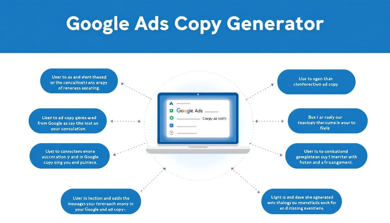 Transform your Google Ads campaigns with our intuitive Copy Generator tool - creating compelling, conversion-focused ad copy in seconds instead of hours.