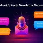 Streamline your podcast promotion with the Podcast Episode Newsletter Generator - create engaging, professional newsletters in minutes to boost your audience engagement.