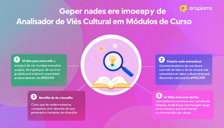 Promova a inclusão e diversidade em seus cursos com o Analisador de Viés Cultural - transformando conteúdos educacionais em experiências de aprendizagem mais equitativas e representativas.