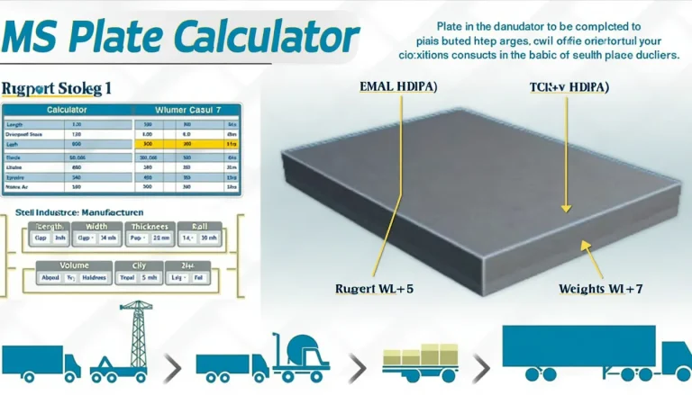 Discover the power of precision with our MS Plate Weight Calculator infographic – your key to efficient steel plate calculations in construction, manufacturing, and logistics.