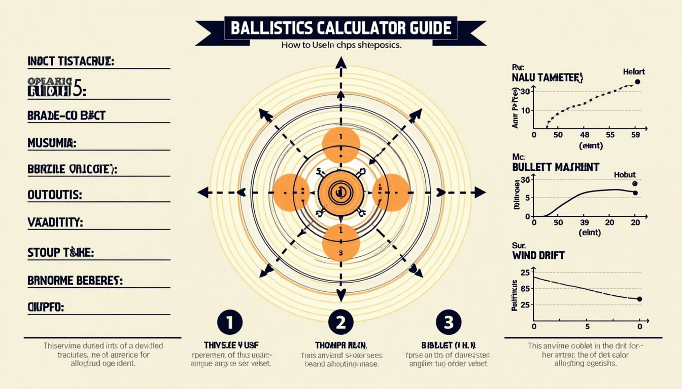 Unlock the power of precision shooting with our comprehensive Ballistics Calculator Guide infographic, your visual key to mastering long-range accuracy.