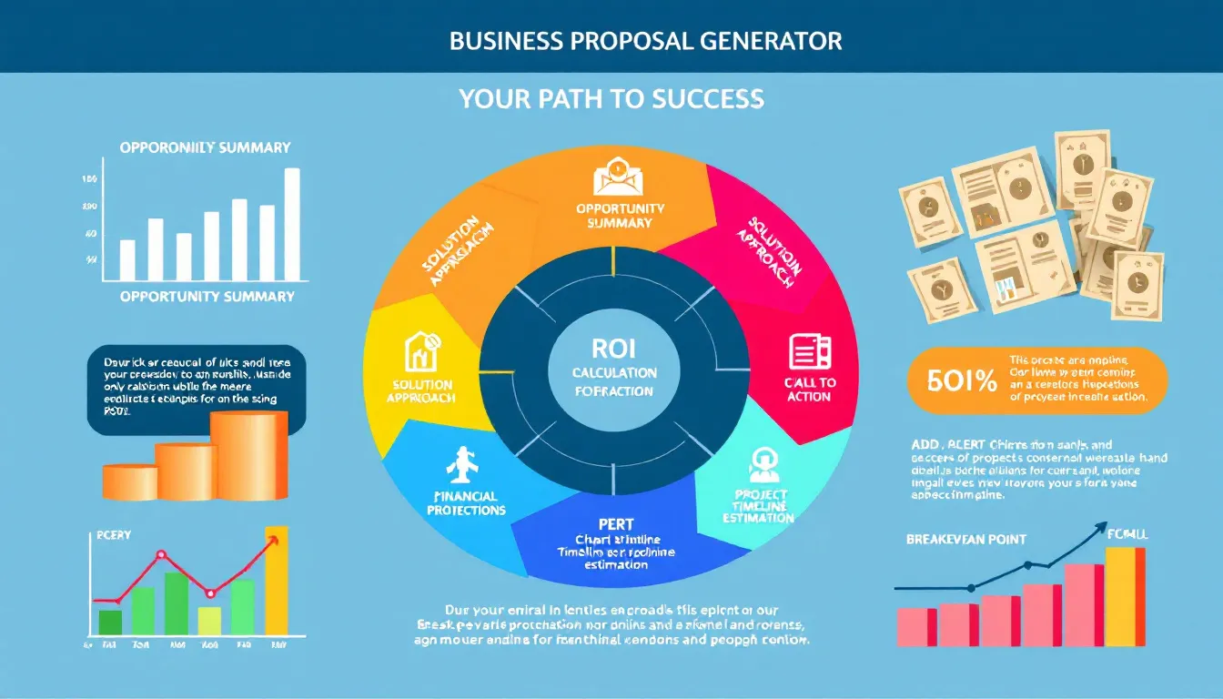 Unlock the power of data-driven business proposals with our comprehensive Business Proposal Generator infographic, guiding you through each crucial step of creating a winning pitch.