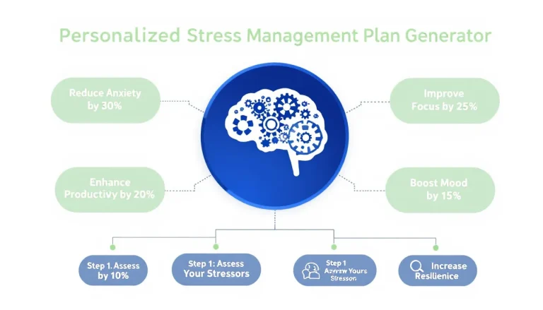 Discover personalized solutions for stress with our expert-guided Stress Management Plan Generator - tailoring effective strategies to your unique situation.